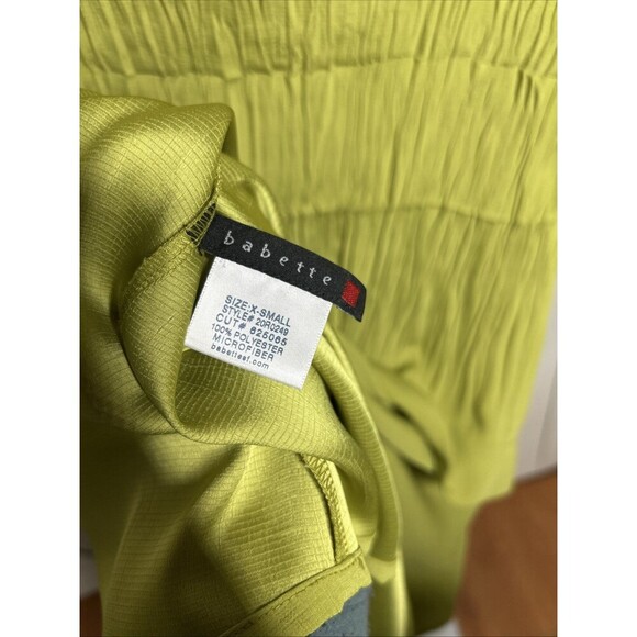 Babette Asymmetrical Hem Dress Tunic Mini Crinkled Artsy Ar to Wear Size XS - Picture 5 of 8